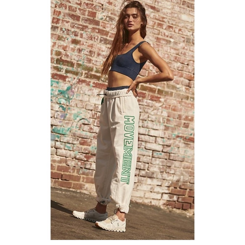 free people movement post up graphic sweatpants